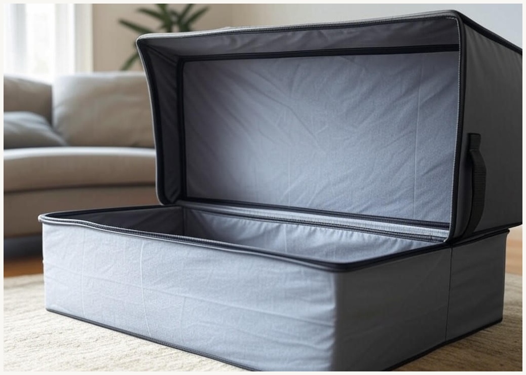 FONOW 폴딩박스 대용량 접이식 수납함, 이동식 생활함 업그레이드