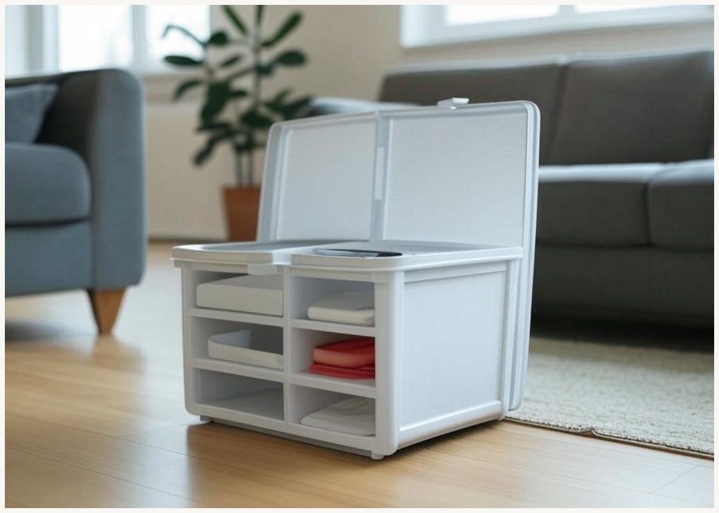 Homey Nest 대용량 리빙박스 가정용 다용도 이동식 폴딩 수납 정리함, 화이트, 5단