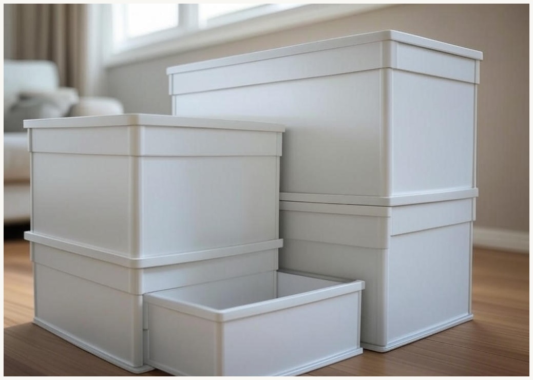 Homey Nest 대용량 리빙박스 가정용 다용도 이동식 폴딩 수납 정리함, 화이트, 5단