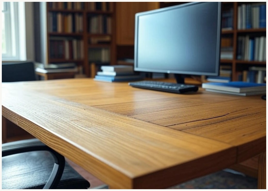 Sonipure 컴퓨터 책상 사무용 책상 수납 선반 책상 학생 책상, 나뭇결