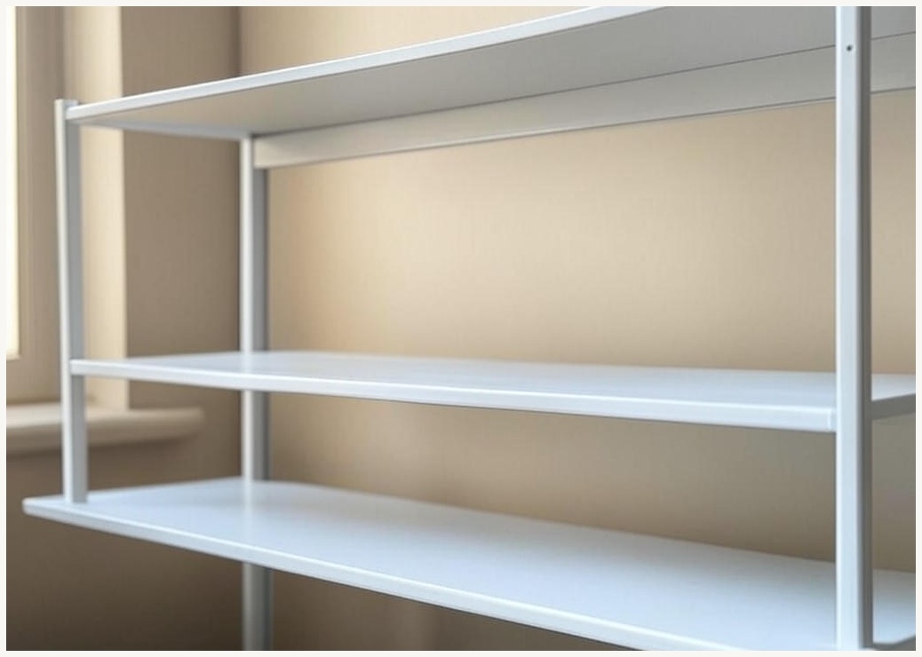 ZOZOFO 철제 다용도 길이조절 걸이형 언더선반 공간활용 확장형 수납정리대, 화이트_높이15cm