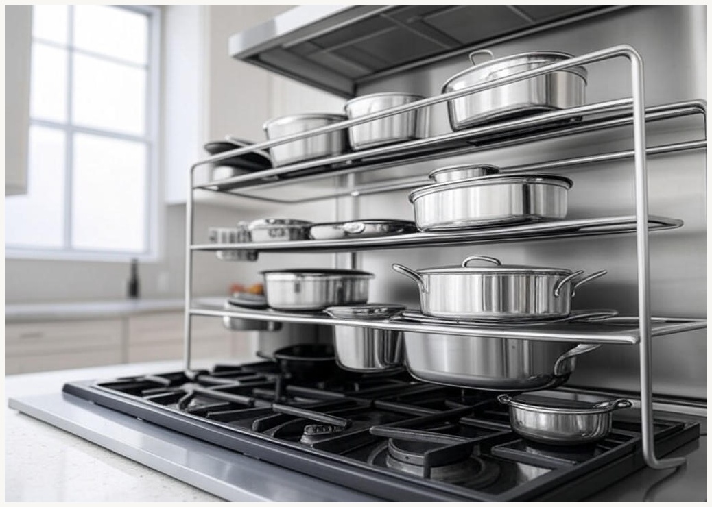 가구레시피 국내생산 조립식 스마트 진열장 렌지대 스틸프레임 - 이미지 1