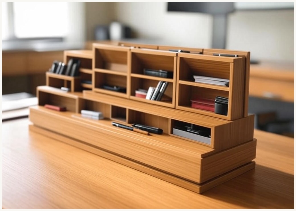 그린트리 펜트리 수납함 데스크 오거나이저, 1개