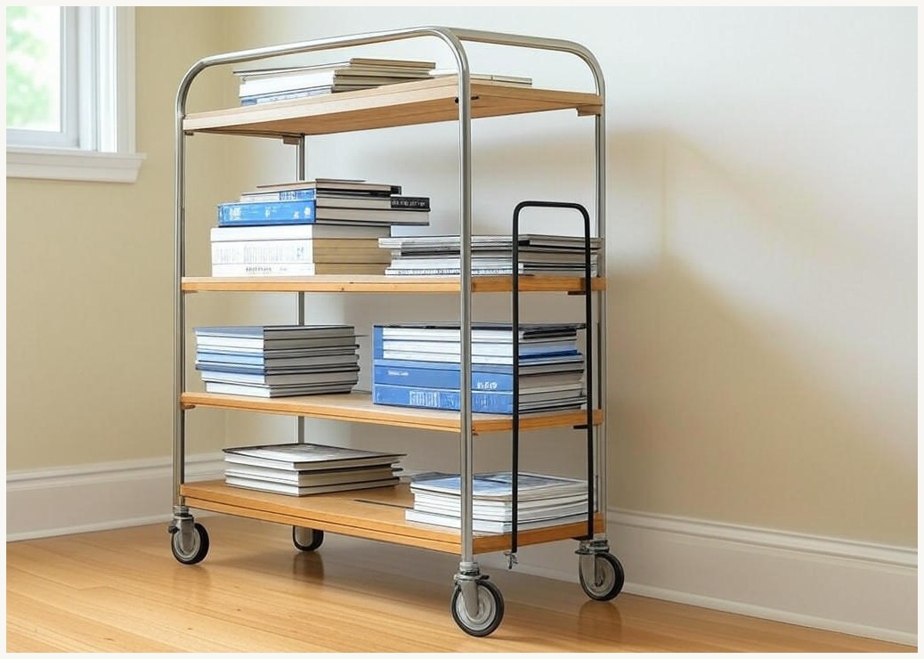 라이프앤컴 이동식 U자형 선반 다용도 정리함 트롤리 - 이미지 1