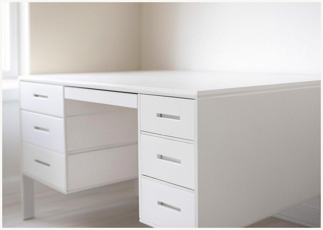 라자가구 플레인 미니멀 책상보조 4단 서랍, 화이트