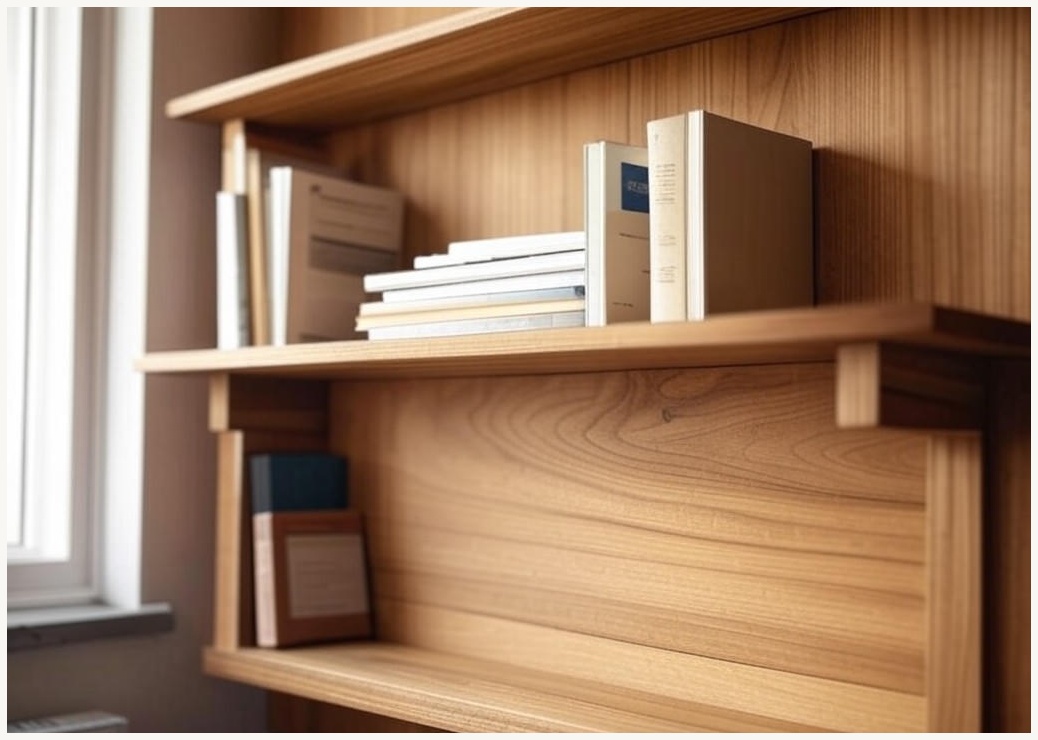 마벨인홈 공간활용 벽걸이 인테리어 선반, 원목, 3단