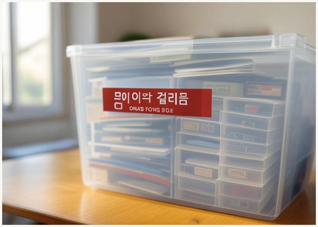 모아이샵 스마트 정리함 투명수납함