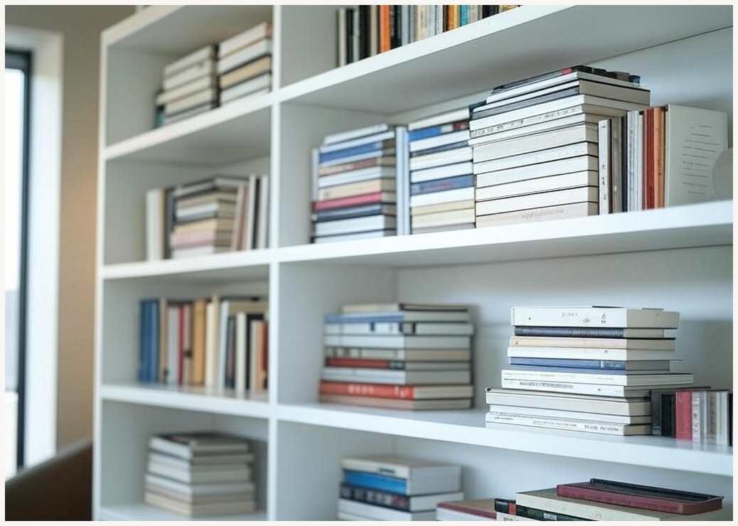 워너픽 다용도 선반 진열장, 4단, 화이트