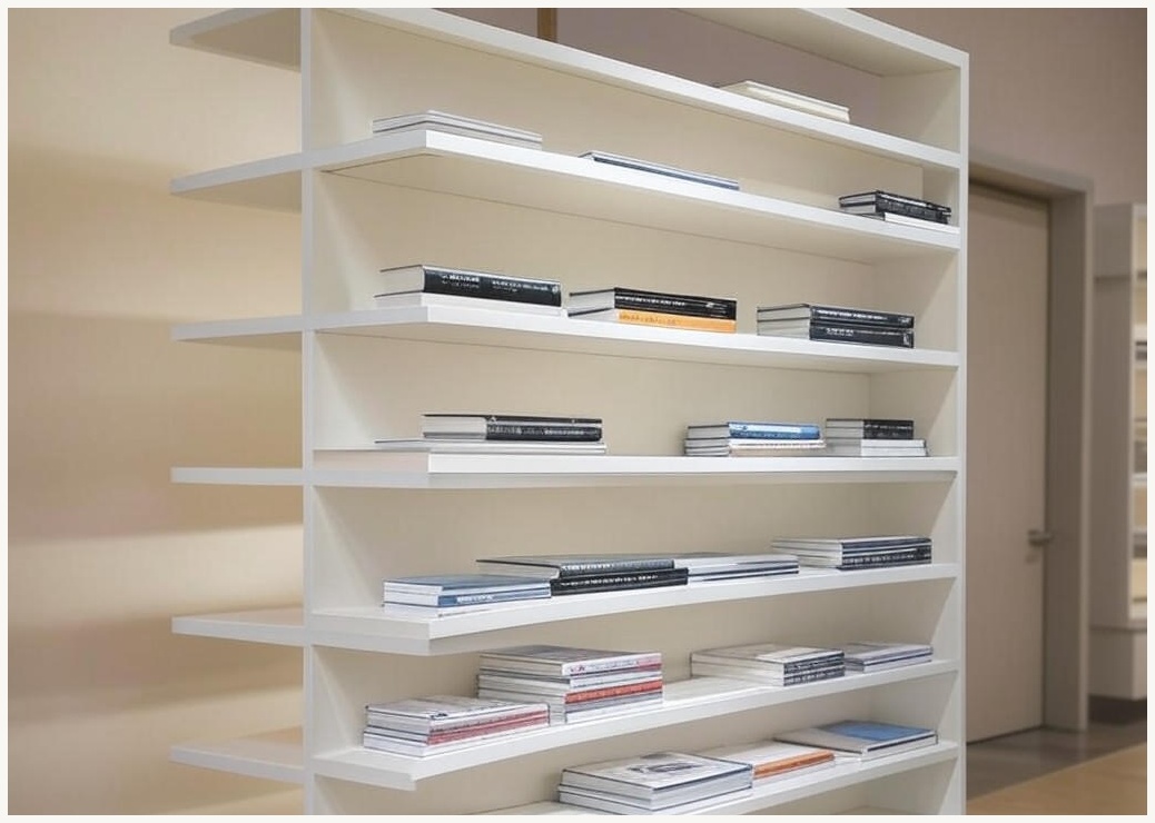 워너픽 다용도 선반 진열장, 4단, 화이트