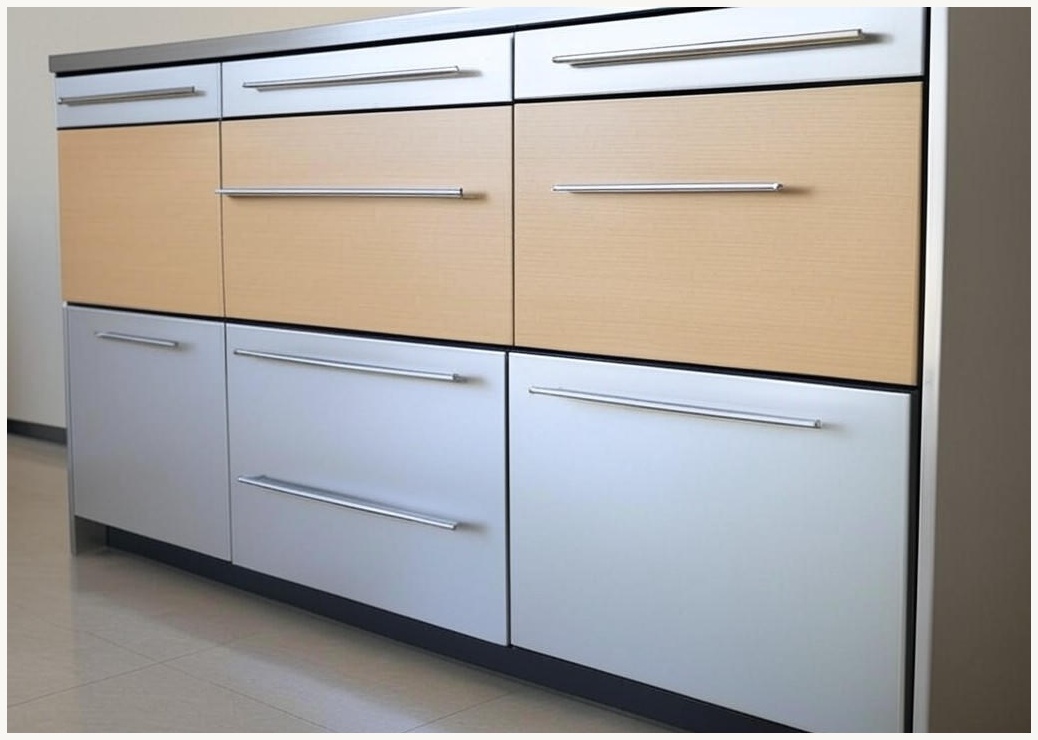 제작 모듈수납장 VG6 캐비닛 풀메탈 장식장 서랍장, 커스터마이즈 커피색 모듈 수납장G - 이미지 1