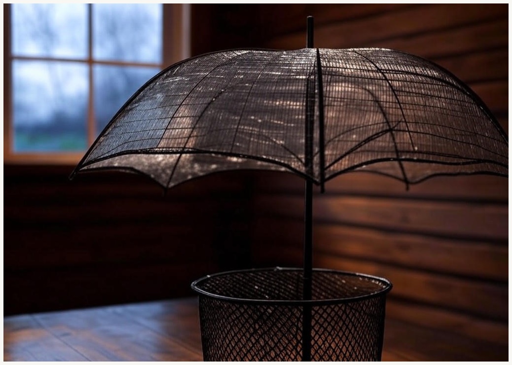 코멧 홈 철제 메쉬 우산꽂이 - 이미지 1