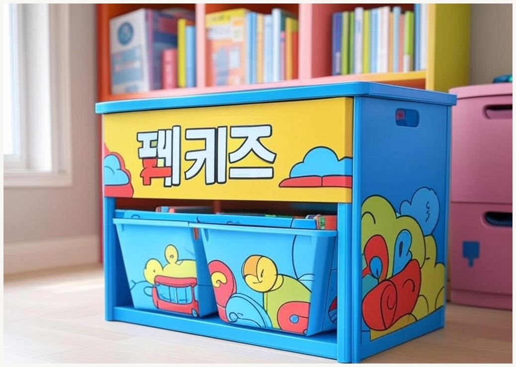 펀키즈 정리함 + 책장 세트