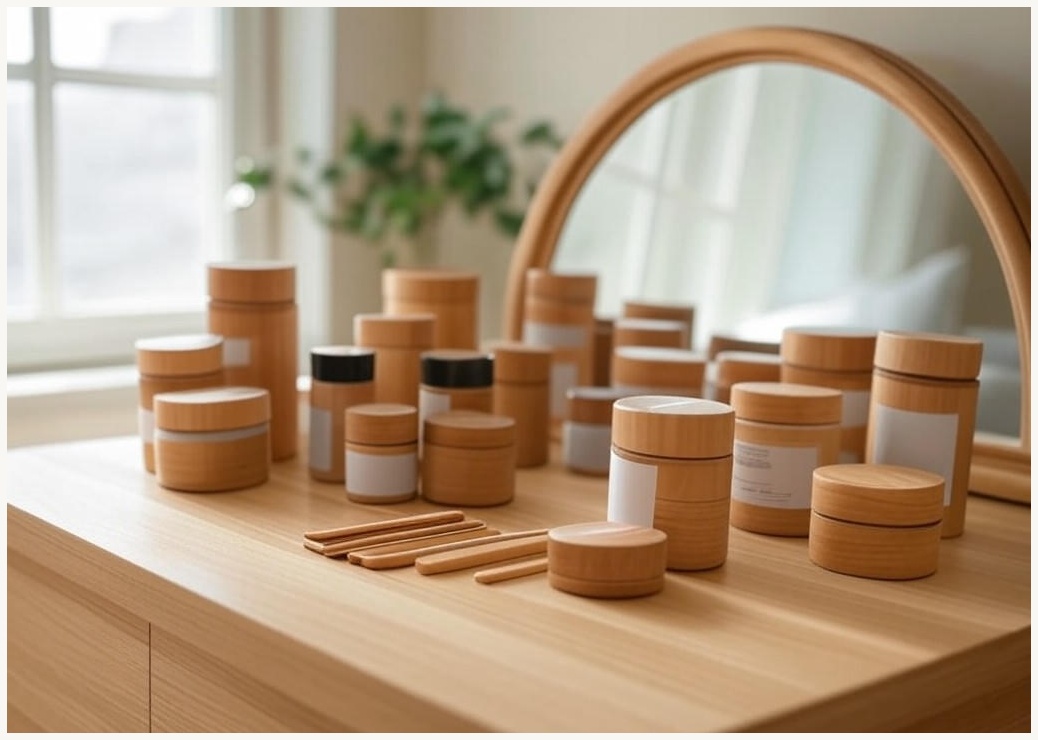 프리메이드 원목 화장품정리함 화장대