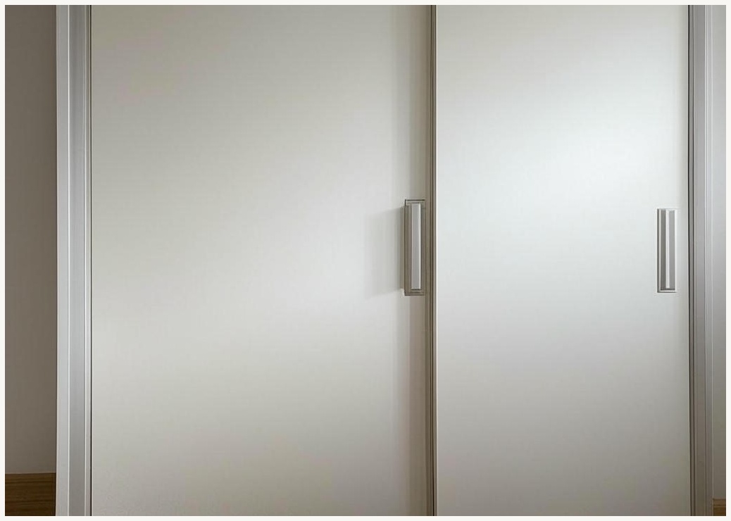 하비티 슬라이딩 도어 철제 수납장, 화이트